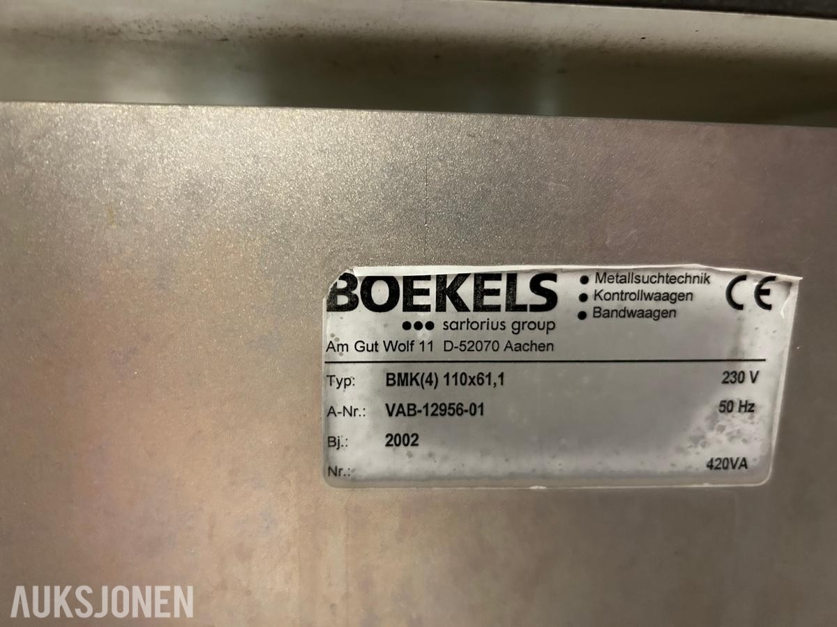 2002 BOEKELS BMK(4) 110x61,1 Metalldetektor *Ingen minstepris*