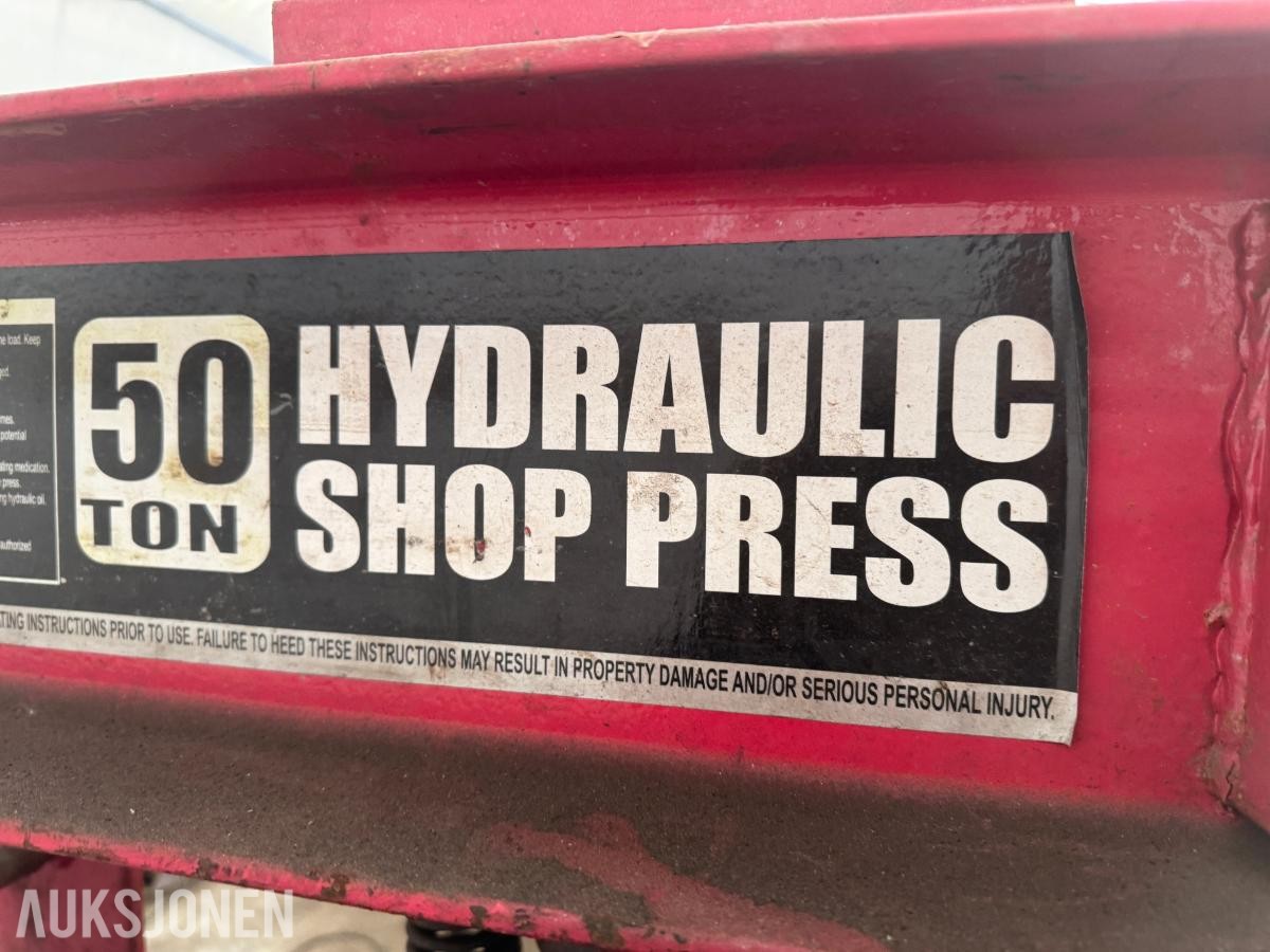 Hydraulisk verkstedpresse 50 tonn