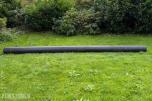 Stort kraftig hardplastrør – ca. Ø317 mm × 6 meter