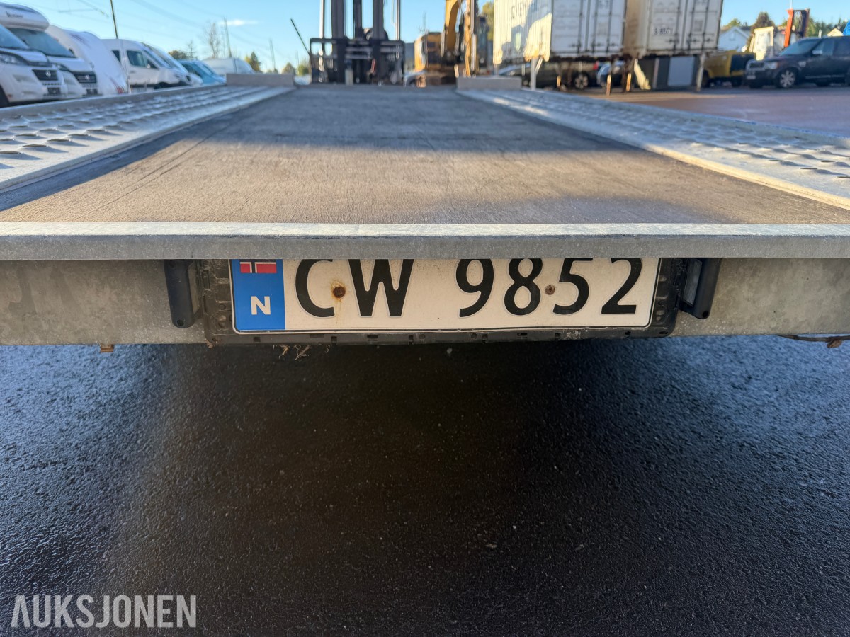 2016 WIOLA Vangsgutadn biltransporttilhenger 3 000 kg, 2 aksler