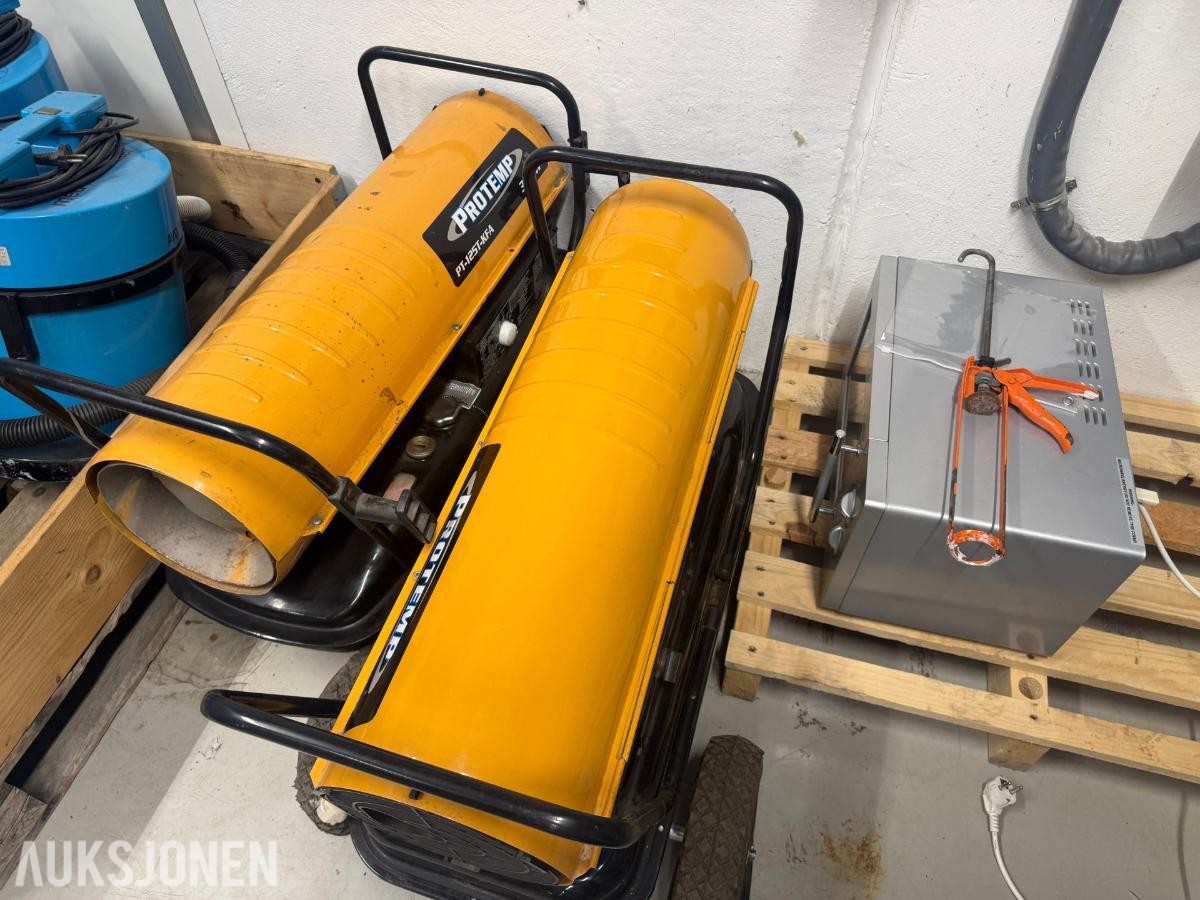 2 stk. ProTemp PT-125T-KFA-EU byggvarmere 37 kW