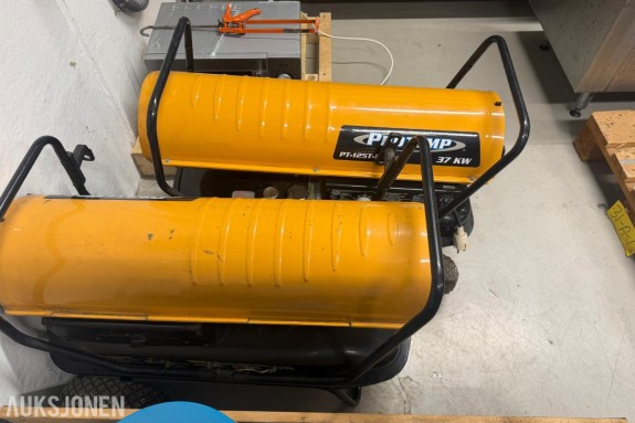 2 stk. ProTemp PT-125T-KFA-EU byggvarmere 37 kW