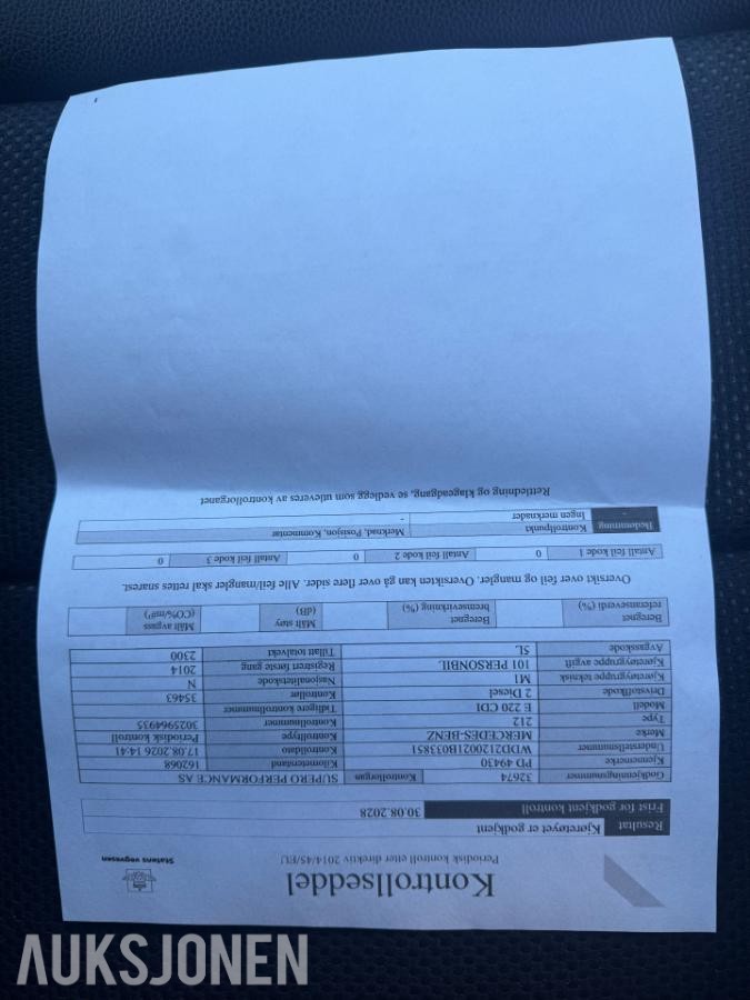 2014 Mercedes-Benz E 220 CDI AUTOMAT, HENGERFESTE, NYLIG EU GODKJENT