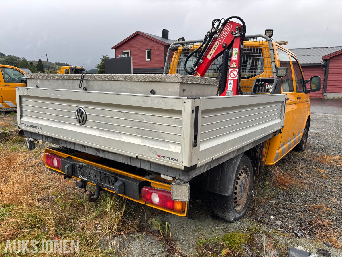 2019 VOLKSWAGEN TRANSPORTER 2.0 TDI 150HK 4MOTION DOBBELCAB / PLAN / FASSI-KRAN – REP.OBJEKT