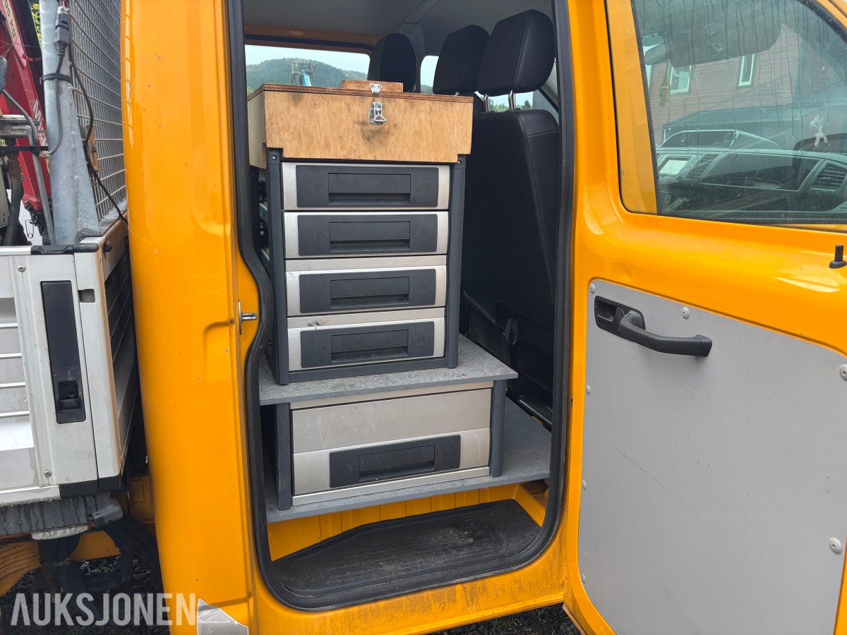 2019 VOLKSWAGEN TRANSPORTER 2.0 TDI 150HK 4MOTION DOBBELCAB / PLAN / FASSI-KRAN – REP.OBJEKT