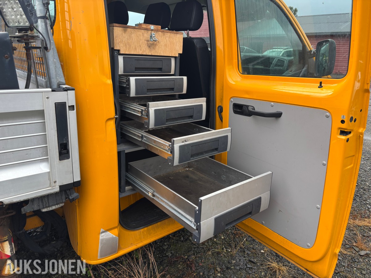 2019 VOLKSWAGEN TRANSPORTER 2.0 TDI 150HK 4MOTION DOBBELCAB / PLAN / FASSI-KRAN – REP.OBJEKT
