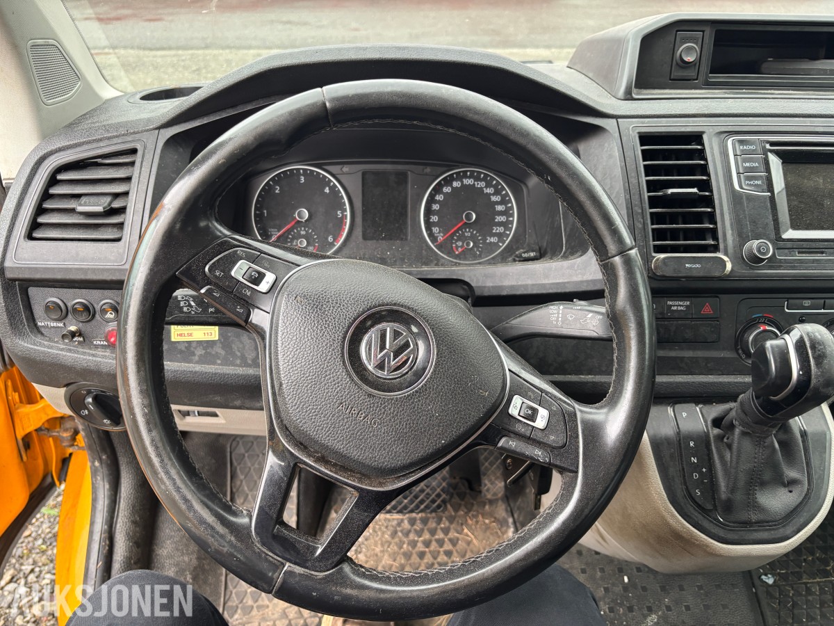 2019 VOLKSWAGEN TRANSPORTER 2.0 TDI 150HK 4MOTION DOBBELCAB / PLAN / FASSI-KRAN – REP.OBJEKT