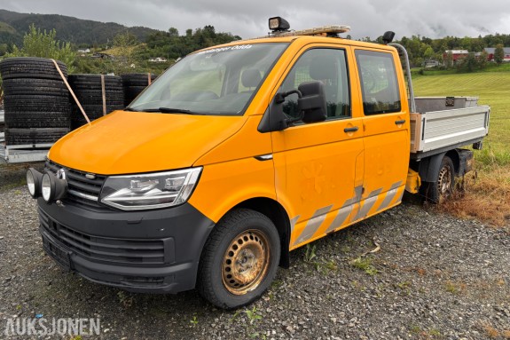 2019 VOLKSWAGEN TRANSPORTER 2.0 TDI 150HK 4MOTION DOBBELCAB / PLAN / FASSI-KRAN – REP.OBJEKT