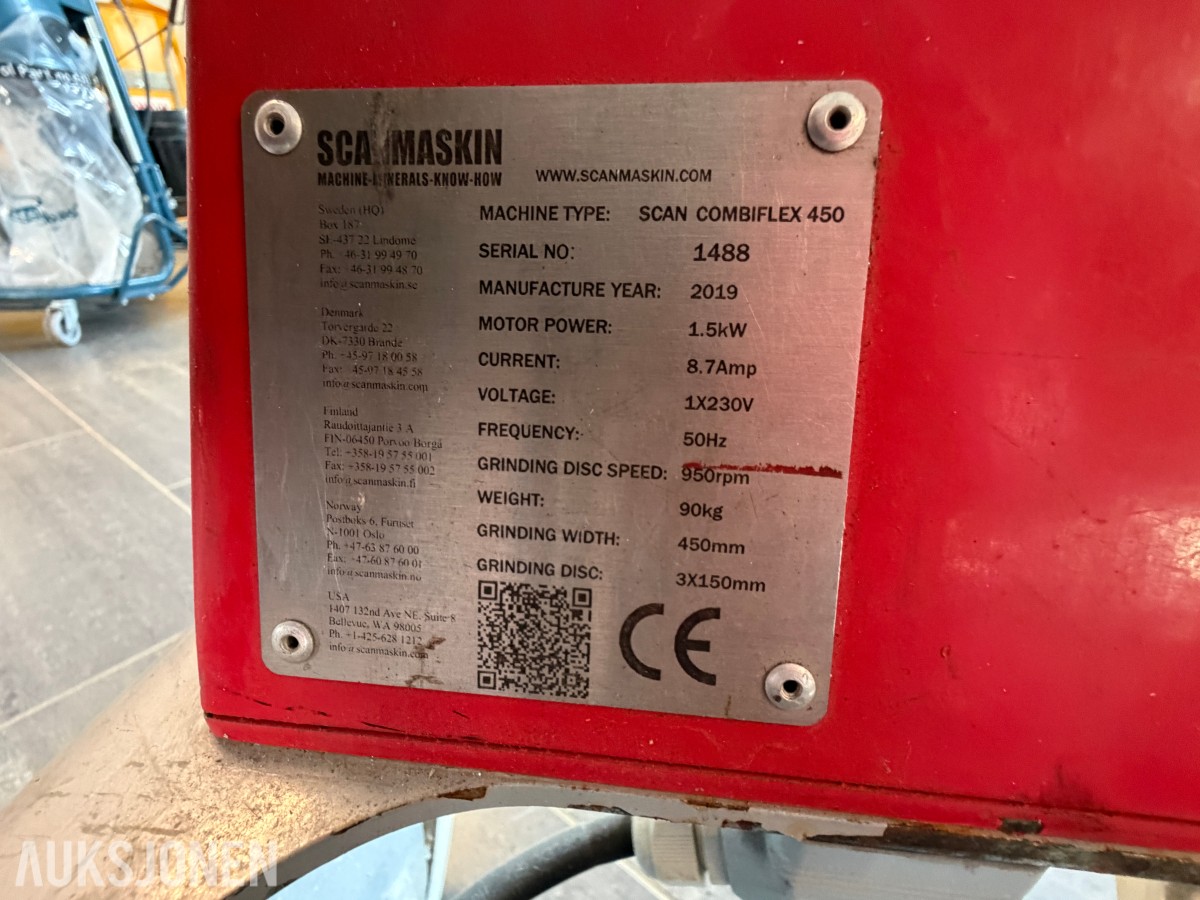 2019 Scanmaskin Scan Combiflex 450 betongsliper