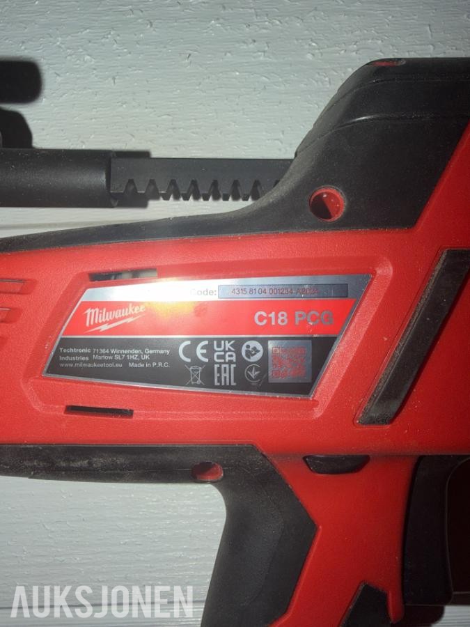 2026 Milwaukee C18 PCG Fugepistol