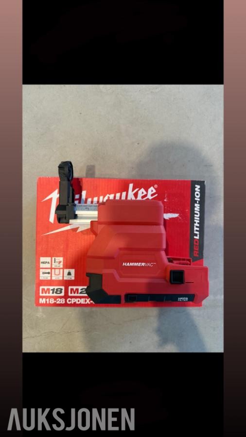 Milwaukee HAMMERVAC M18-28 CPDEX Heavy Duty hammerstøvsuger