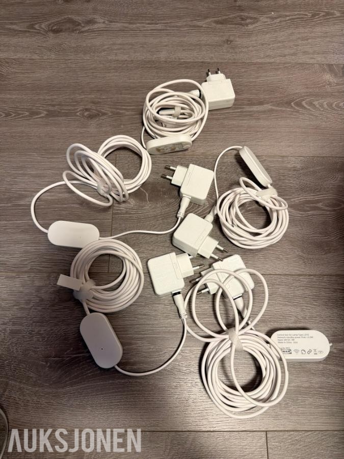 Ikea Ledstrip med hub, USB-anker, 6 stikkontakter, elktronikkpakke