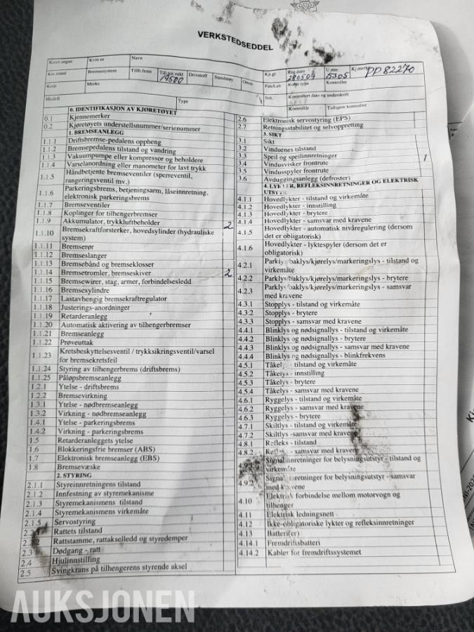 2009 Mercedes-Benz 1832L/42 4X2M Skapbil, reparasjonsobjekt