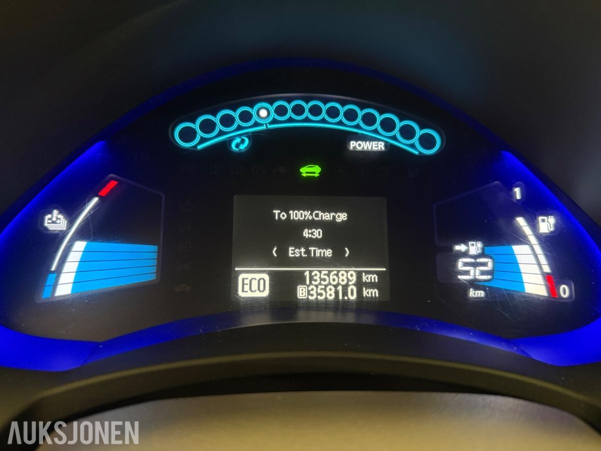 2013 Nissan Leaf 24kWh automat ryggekamera s+v dekk lav km 135000km