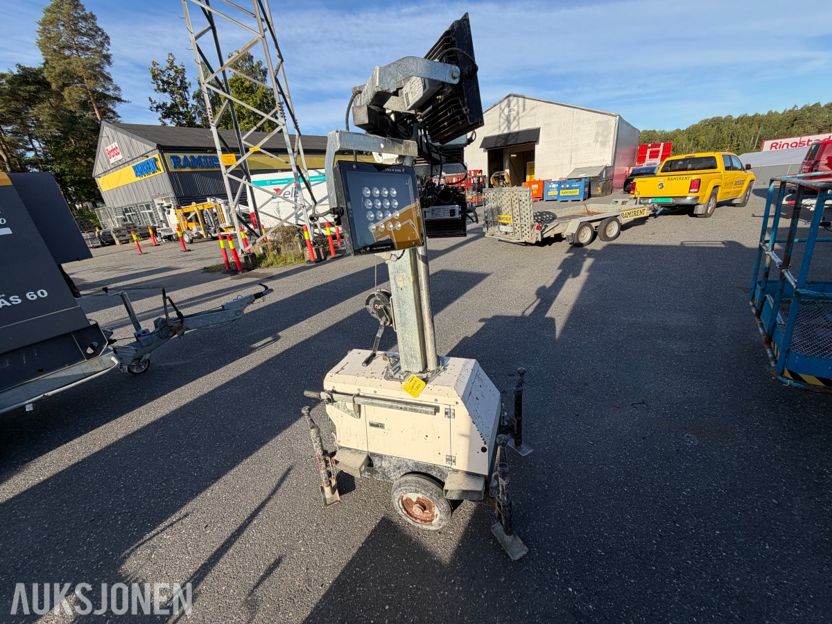 Generac Tower Light mobilt LED-lystårn 7 m teleskopmast