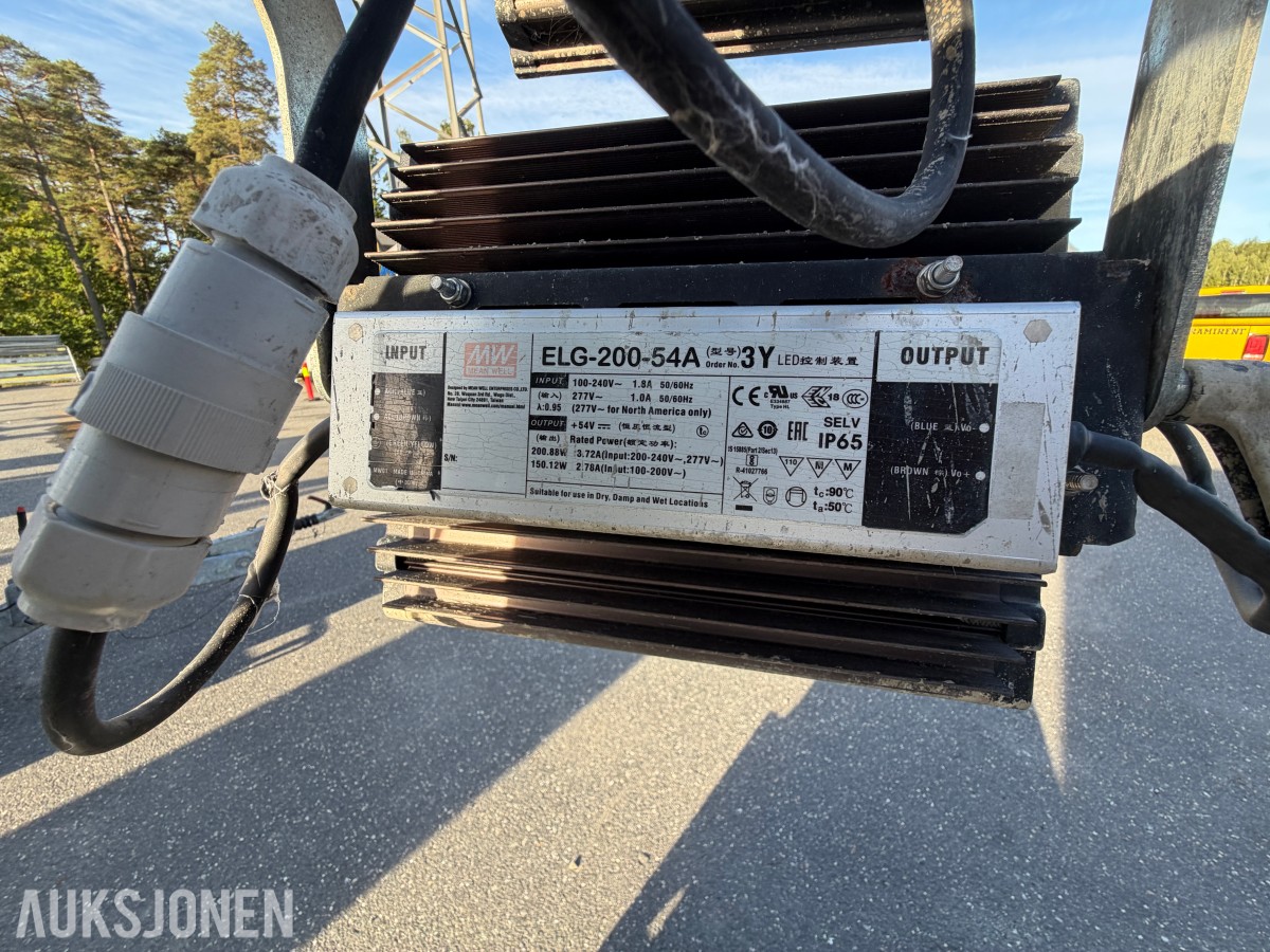 Generac Tower Light mobilt LED-lystårn 7 m teleskopmast