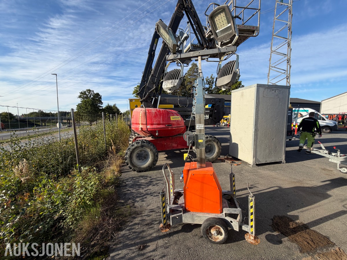 Generac Tower Light LED lystårn 7 m teleskopmast