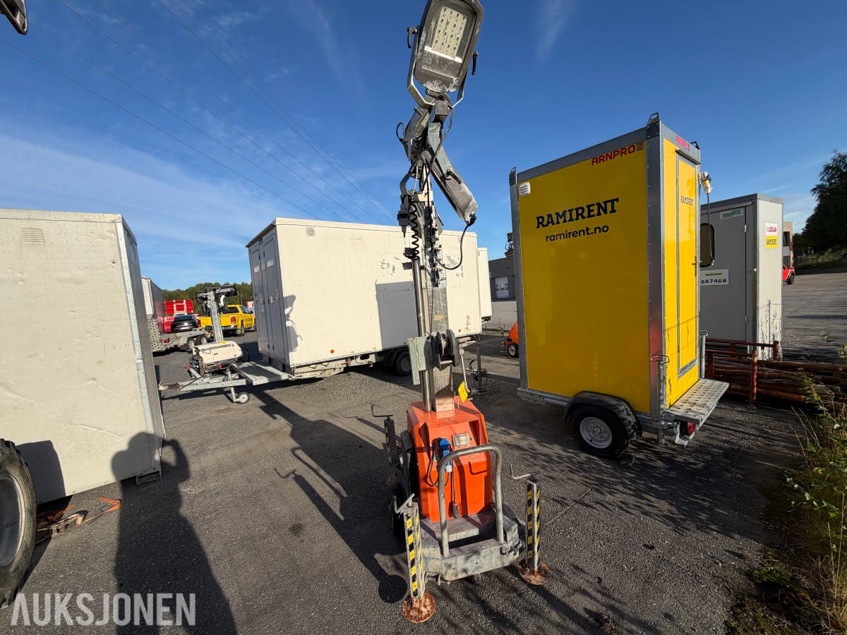 Generac Tower Light LED lystårn 7 m teleskopmast