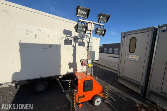 2012 Tower Light Link Tower 7M lystårn 7 m mast | 4 x 400 W metallhalogen | 230 V