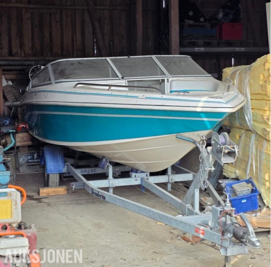 Aquatron 19 fot - renovert motor - henger