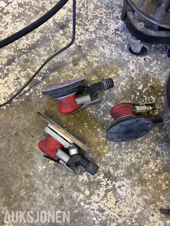 Dynabrade pussemaskiner med autostart avsug