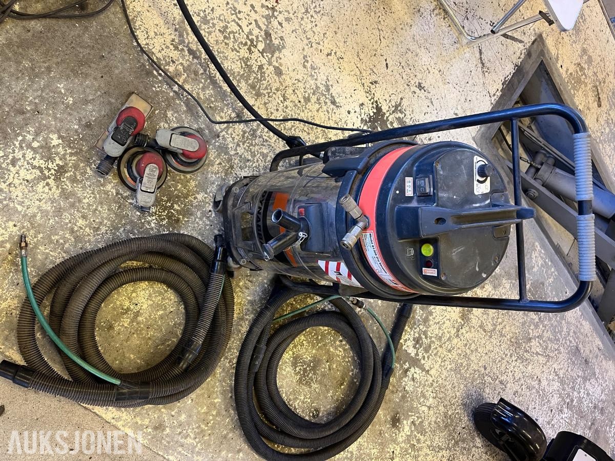 Dynabrade pussemaskiner med autostart avsug