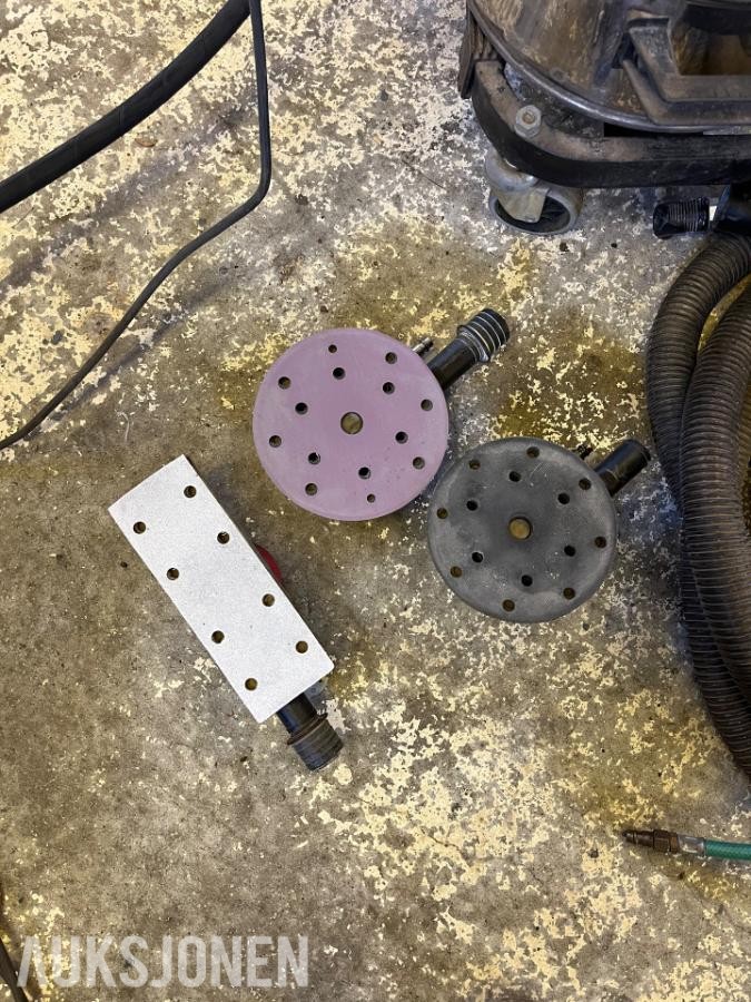 Dynabrade pussemaskiner med autostart avsug