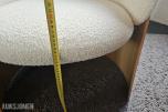 Ondarreta Ginger Chair – eik og hvit bouclé