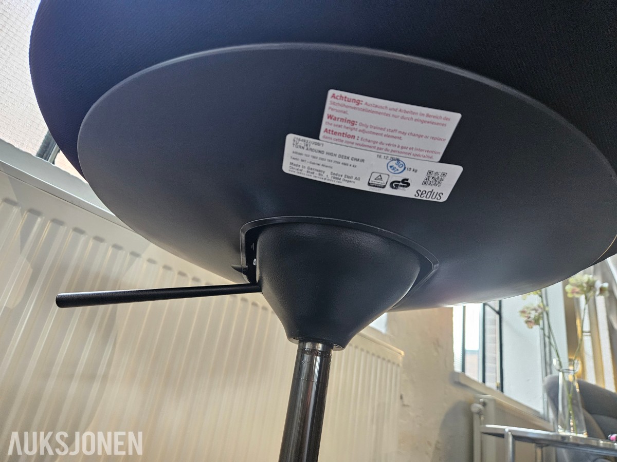 Sedus Turn Around High – høy kontor-/arbeidsstol