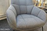 Wendelbo Chill High Back loungestol med rundt trillebord