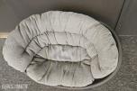 Driade Roly Poly loungestol med pute – design Faye Toogood