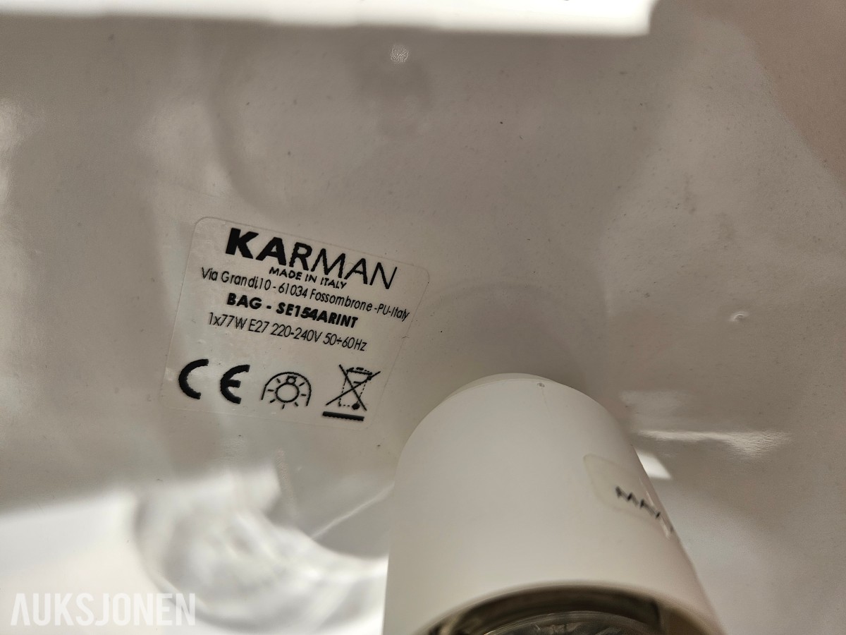 Karman Bag designlampe – bronse