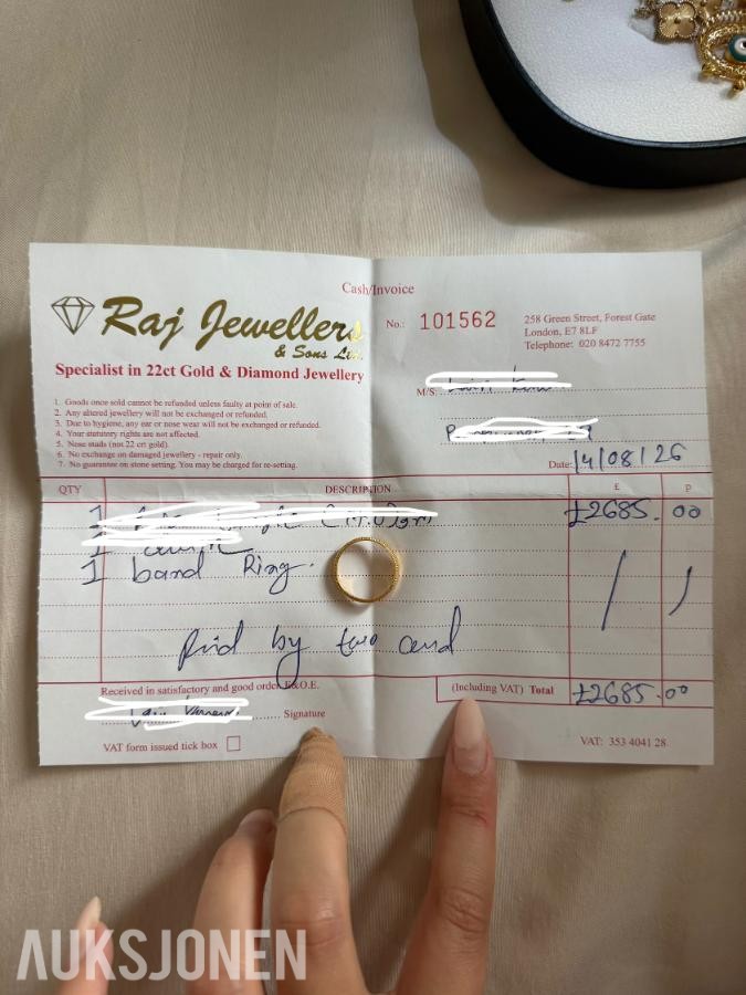 Gulløredobber, gull ringer