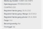 2012 Hobby 560 De Luxe campingvogn
