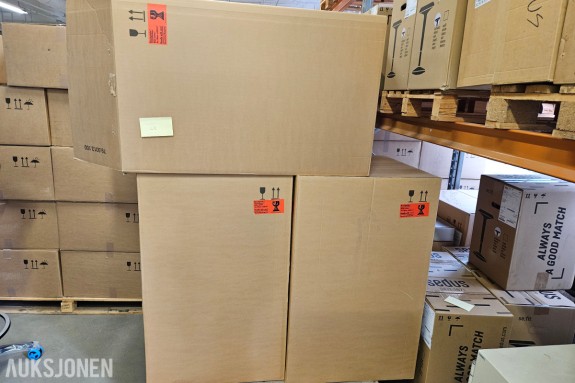 Sedus se:air AI-121 dreiestol - 3 stk - farge 158 clear white - rygg i netting - originalemballasje