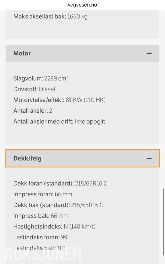 2016 Renault Master 2.3D CAMPERVAN / ISOLERT VAREBIL EU-OK 02.28 LAV KM