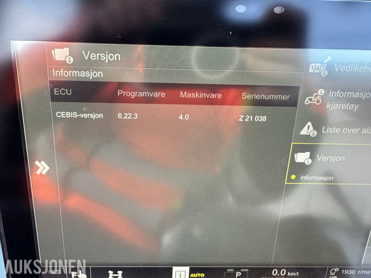2019 Claas Arion 660 Cmatic - 5034 Timer