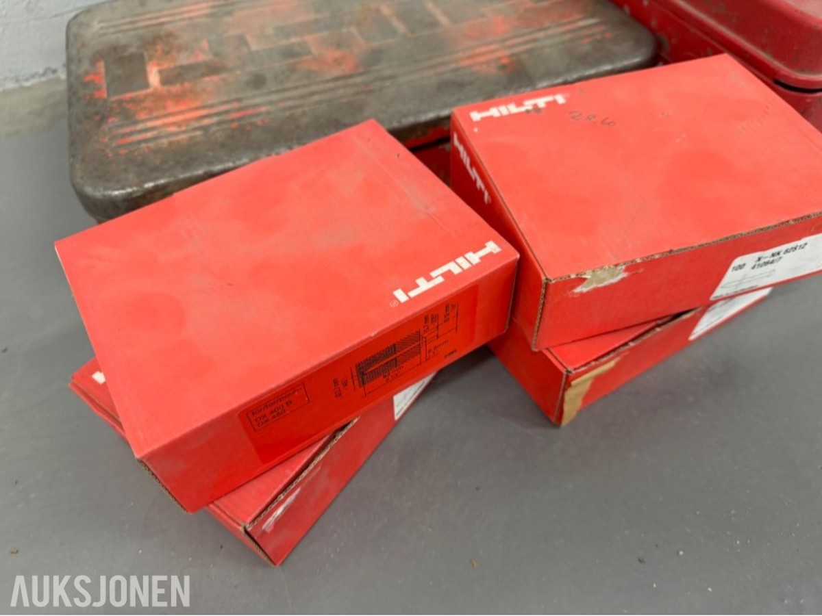 Hilti Boltepistoler DX 450 og DX 400 m/koffert og spiker