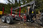 2007 Valtra N141 Twin-Trac traktor med Nokka tømmerhenger 