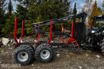 2007 Valtra N141 Twin-Trac traktor med Nokka tømmerhenger 