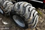 2007 Valtra N141 Twin-Trac traktor med Nokka tømmerhenger 