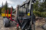 2007 Valtra N141 Twin-Trac traktor med Nokka tømmerhenger 