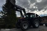2007 Valtra N141 Twin-Trac traktor med Nokka tømmerhenger 