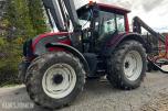2007 Valtra N141 Twin-Trac traktor med Nokka tømmerhenger 