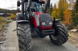 2007 Valtra N141 Twin-Trac traktor med Nokka tømmerhenger 