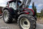 2007 Valtra N141 Twin-Trac traktor med Nokka tømmerhenger 