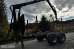 2007 Valtra N141 Twin-Trac traktor med Nokka tømmerhenger 