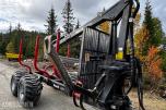 2007 Valtra N141 Twin-Trac traktor med Nokka tømmerhenger 