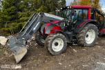 2007 Valtra N141 Twin-Trac traktor med Nokka tømmerhenger 
