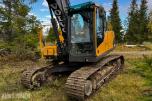 2010 Volvo EC160CL gravemaskin med tiltrotator og 2 skuffer